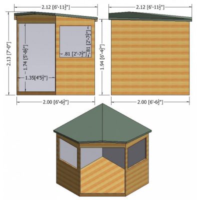 Corner Shed  7 x 7