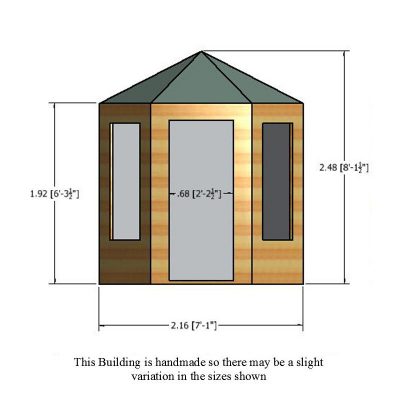 Gazebo Summerhouse 6ft x 7ft